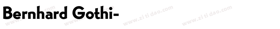 Bernhard Gothi字体转换